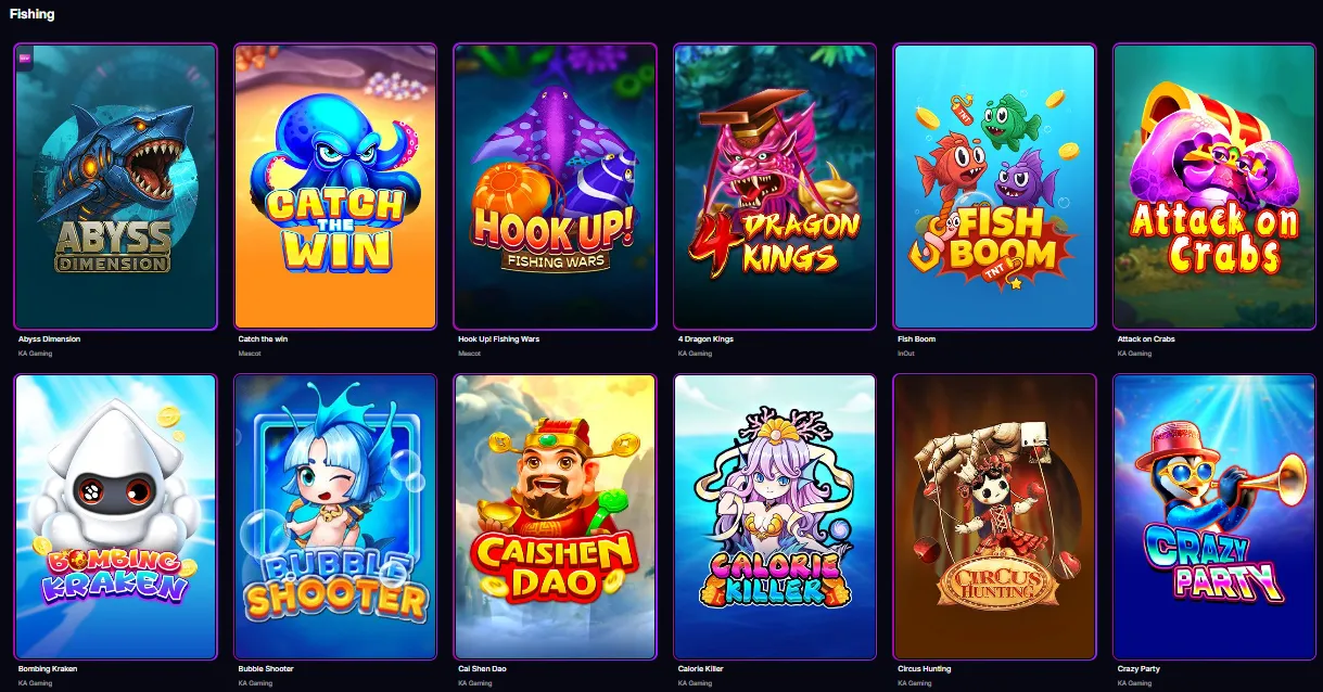 winolympia casino fishing